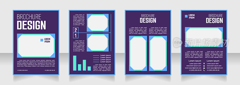 Domestic appliances blank brochure design